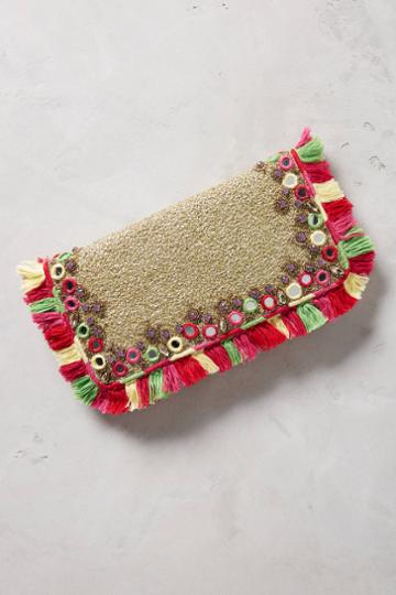 Mintsa Nest Fringe Clutch