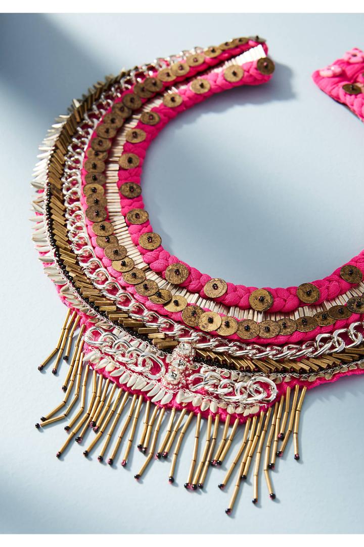 Mignonne Gavigan Layne Beaded Chiffon Necklace