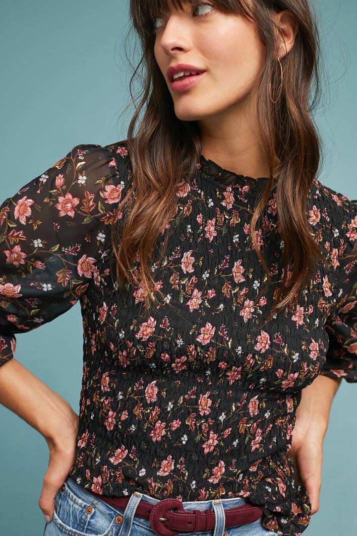 J.o.a. Delilah Floral Blouse