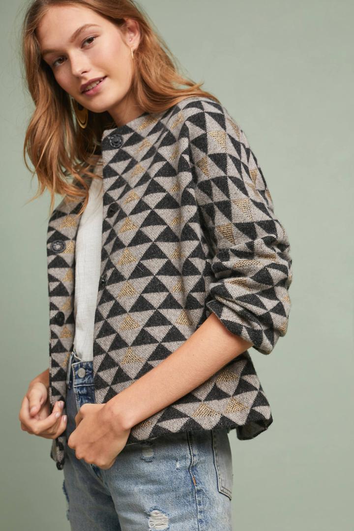 Sita Murt Geometric Sweater Cardigan