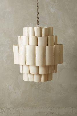 Anthropologie Banana Leaf Chandelier