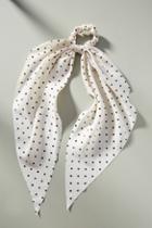 Anthropologie Mae Dotted Scarf Ponytail Holder