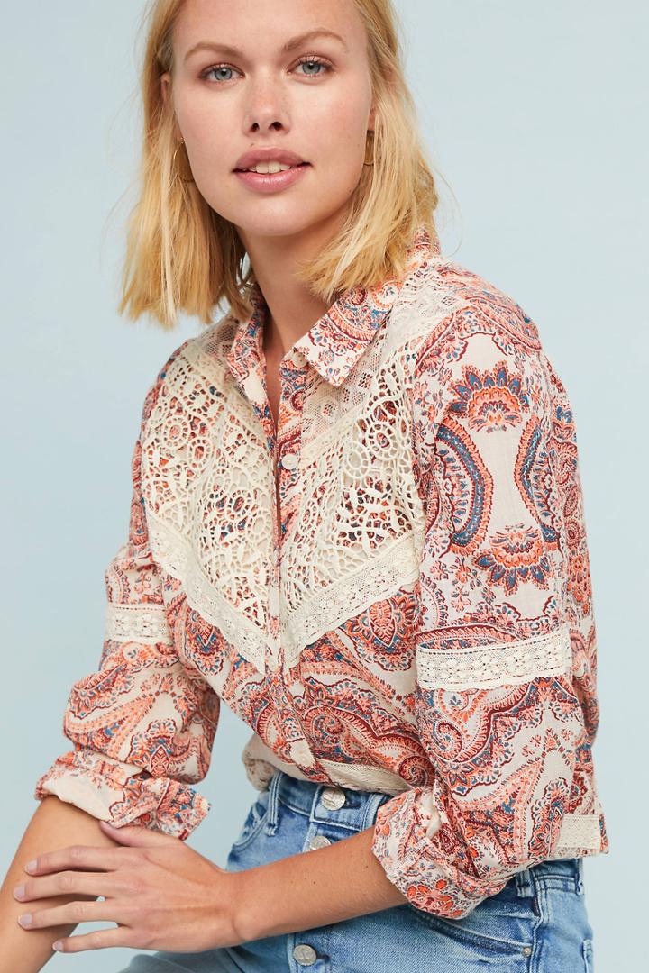 Seen Worn Kept Laced Paisley Buttondown
