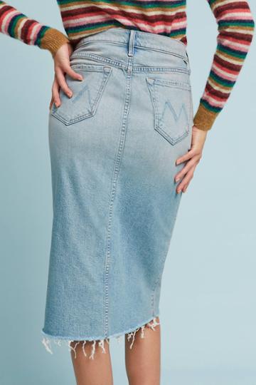 Mother Mother Frayed Denim Skirt