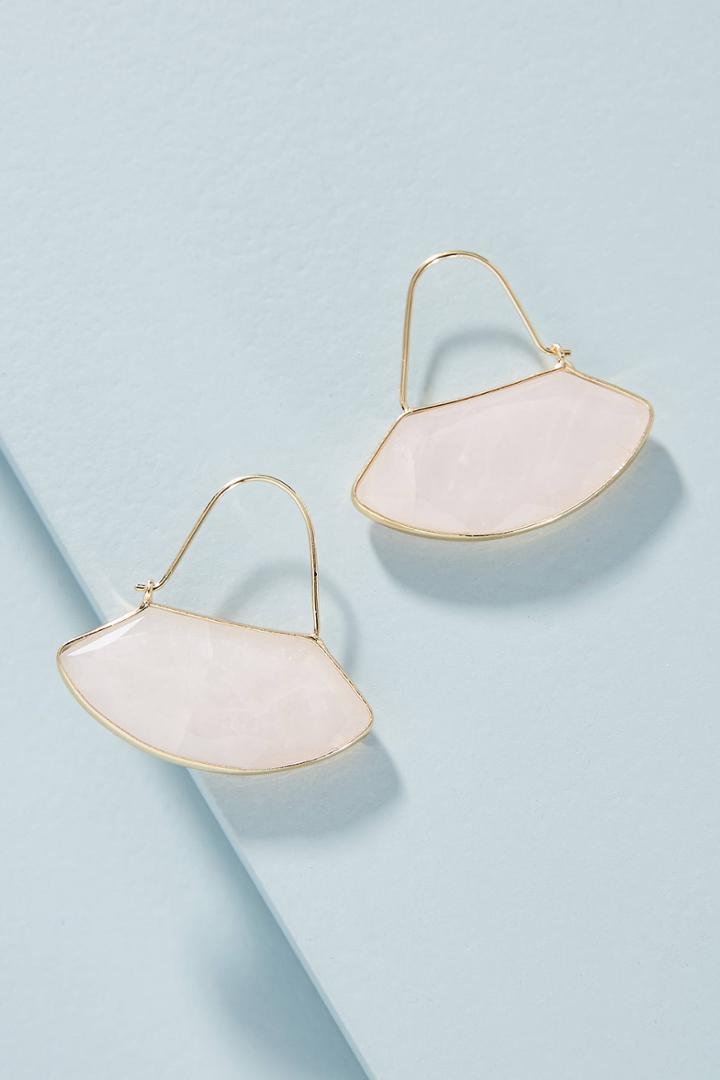 Anthropologie Geo Crescent Hoop Earrings