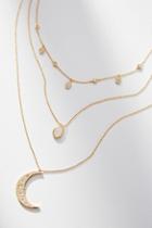 Anthropologie Over The Moon Layered Necklace