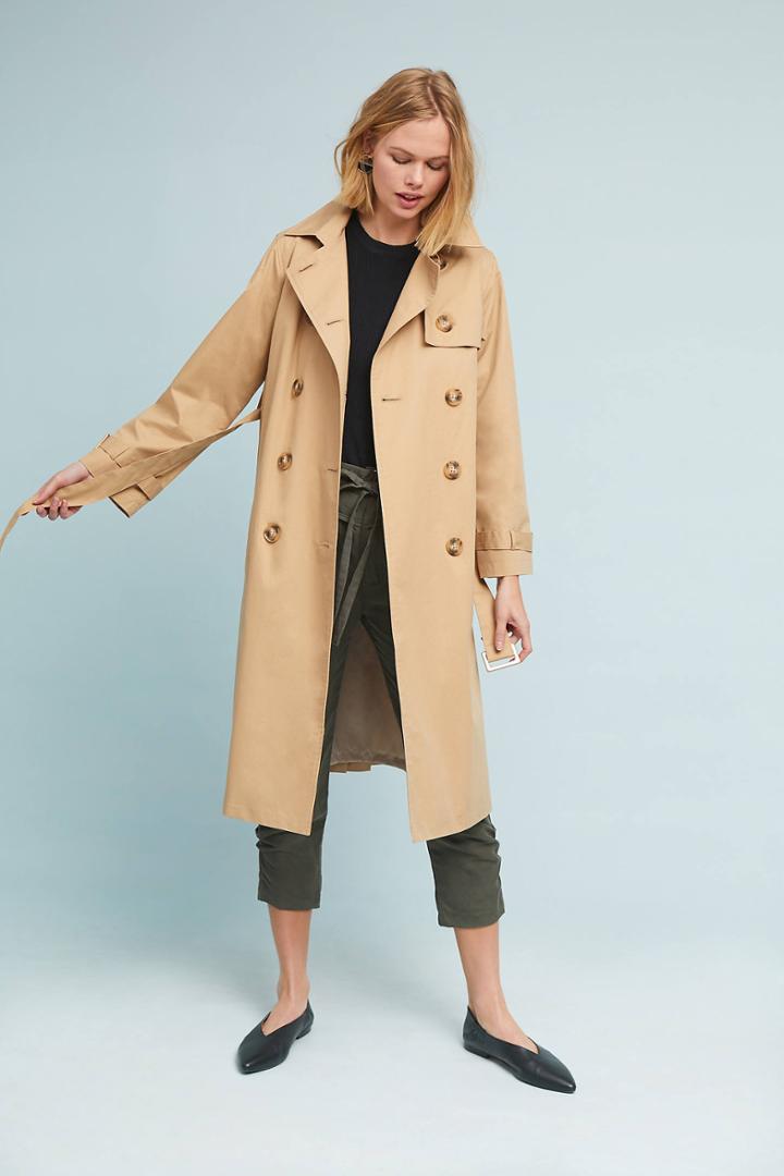 Emin + Paul Pleated Trench Coat
