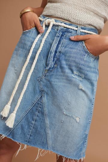 Amo Rope Belt Denim Skirt