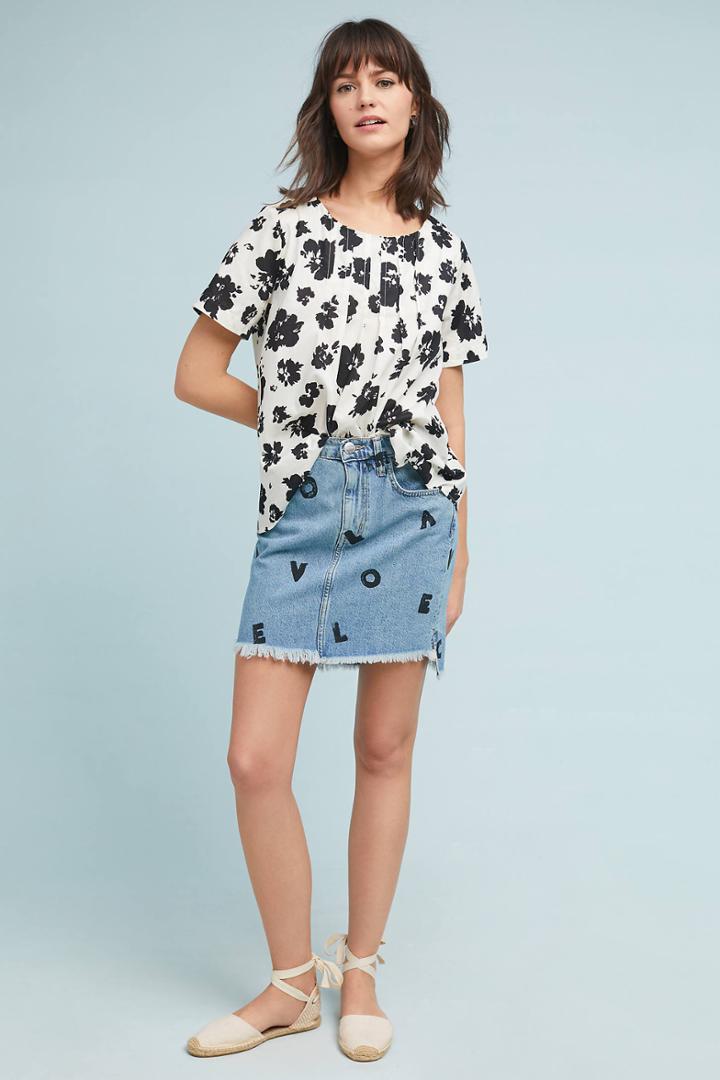 Eri + Ali Klara Pleated Top