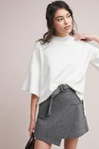 Evidnt Belted Wool Mini Skirt