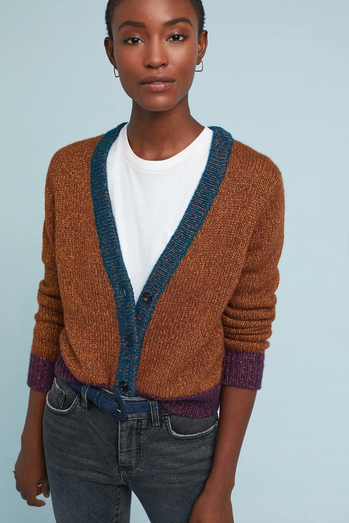 Demylee Leo Colorblocked Cardigan