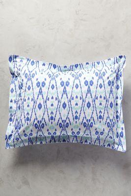 John Robshaw Agadin Shams Blue Motif Standard Shams Bedding