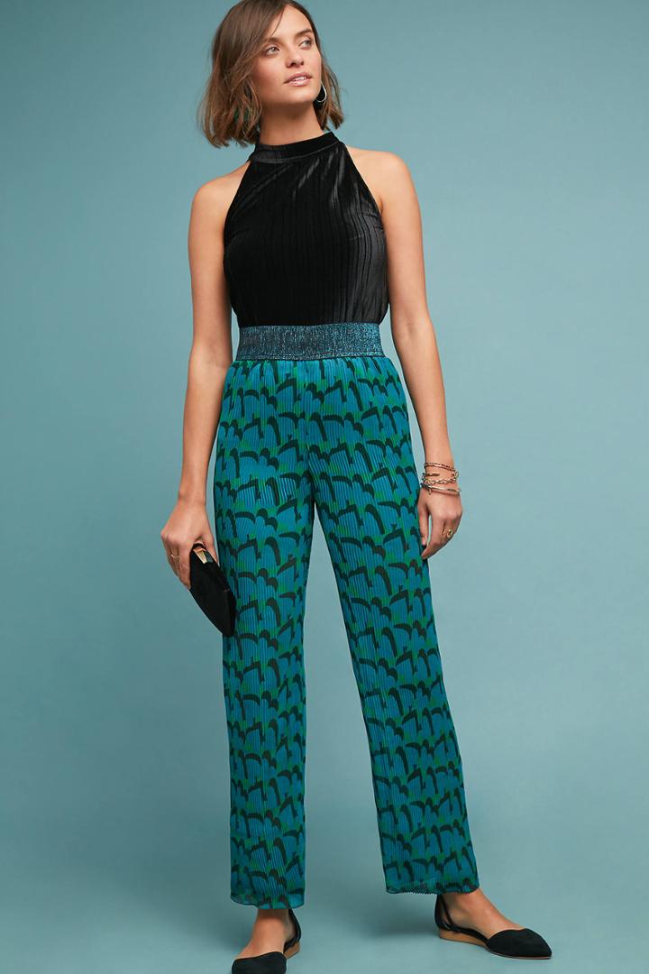 Anna Sui My Hearts Shadow Chiffon Pants