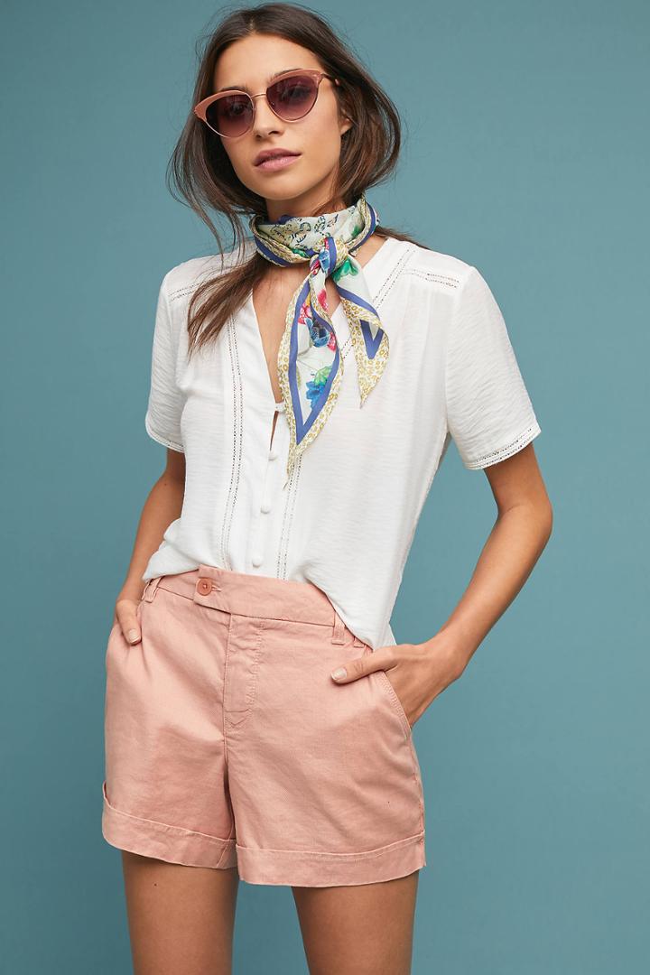 Anthropologie Level 99 Slack High-rise Shorts