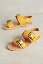 Giovanetti Yellow Leather Sandals