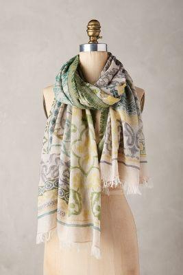 Anthropologie Caledonia Beaded Scarf
