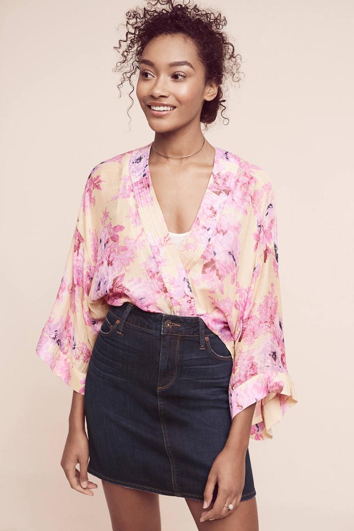 Anthropologie Sefrina Floral Kimono