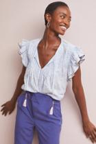 Dolan Left Coast Veronica Flutter-sleeved Top