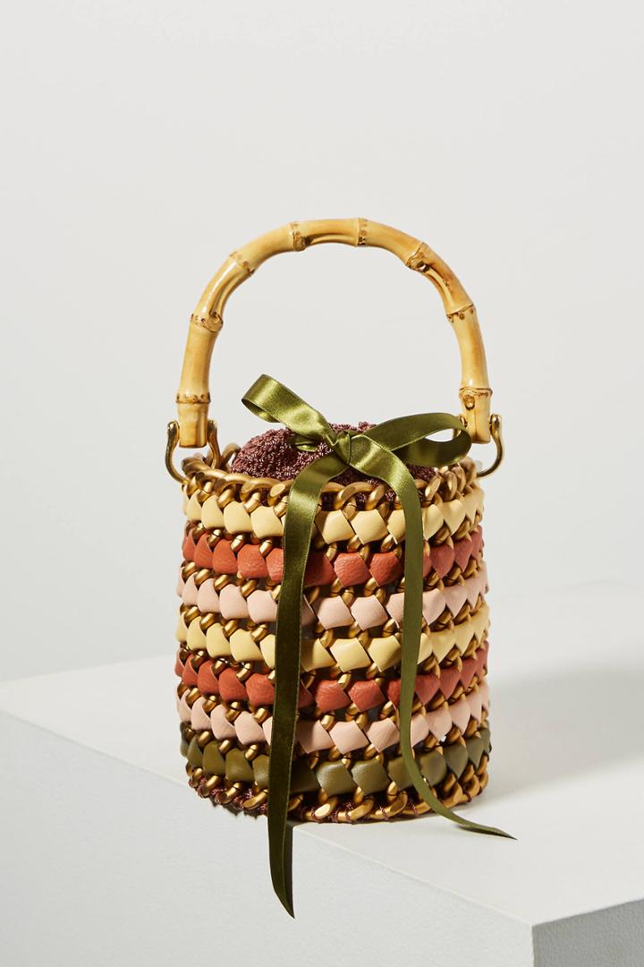 Tambonita Woven Mini Bucket Bag