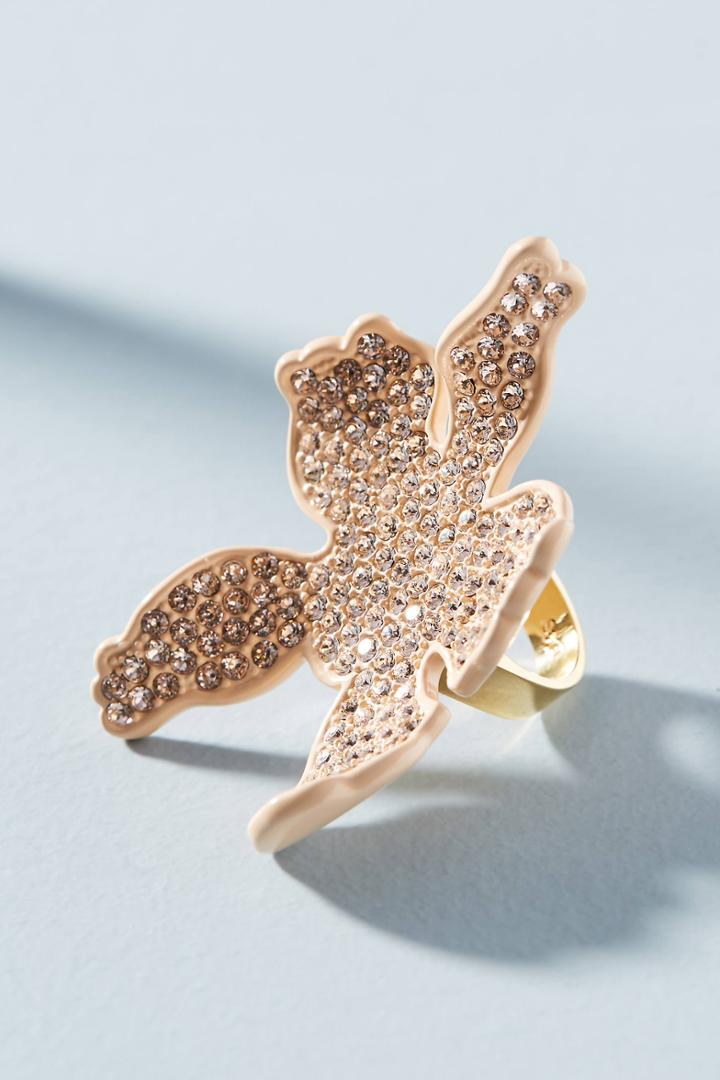 Lele Sadoughi Lily Embellished Cocktail Ring