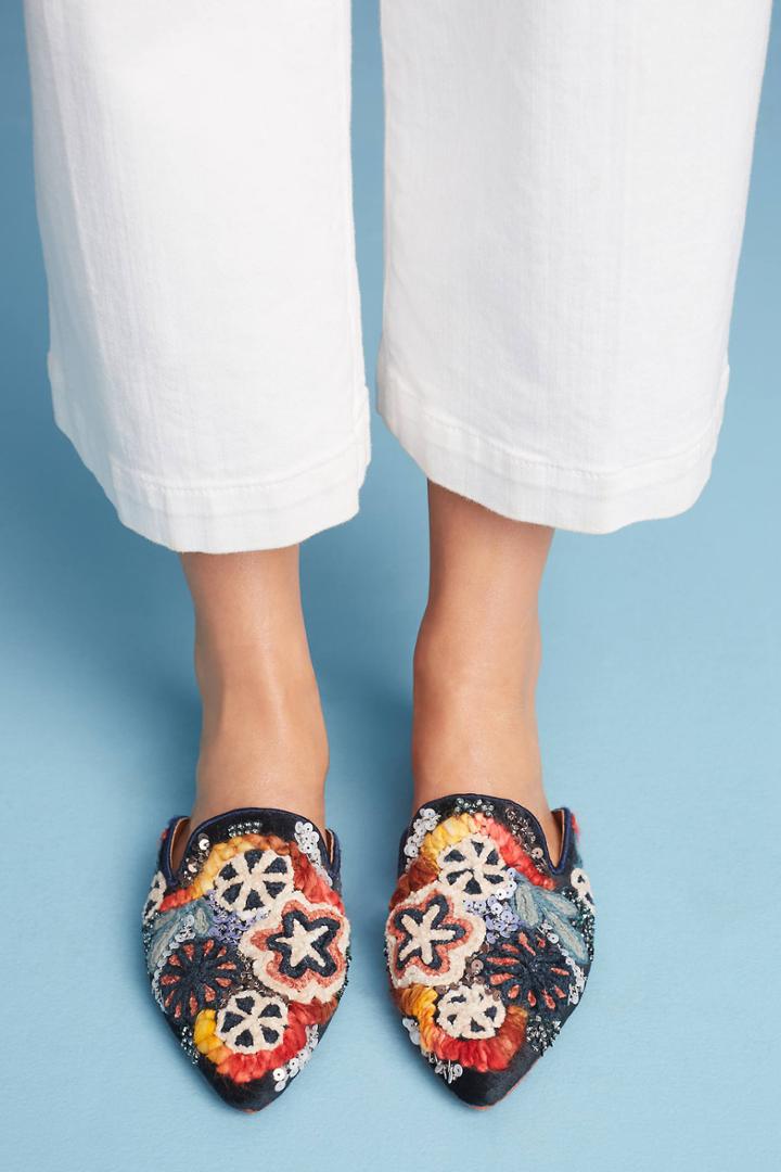 Tangerine Sequin Neptune Slides
