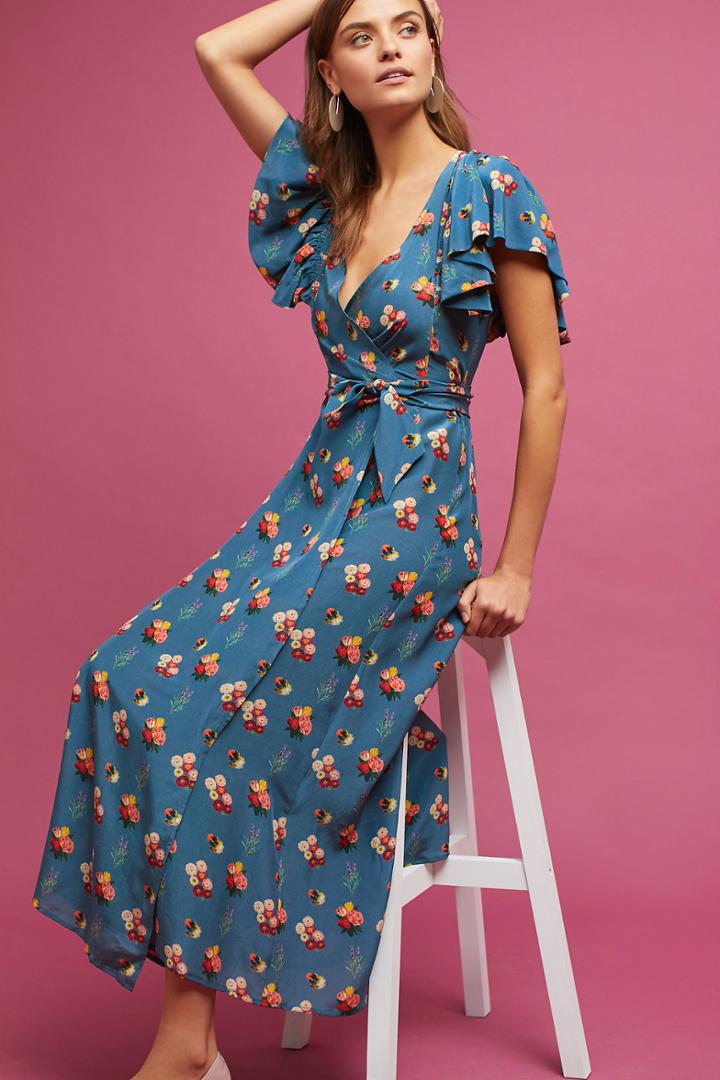 Carolina K Marianne Silk Wrap Dress