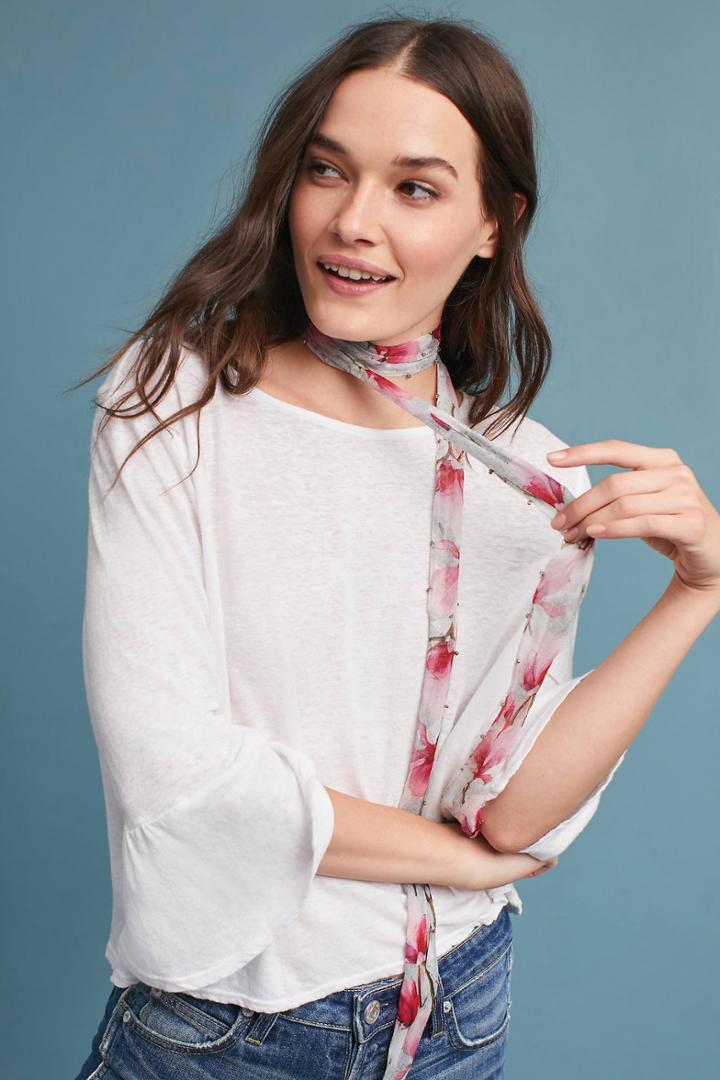 The Lady & The Sailor Coranda Ruffle-sleeve Top