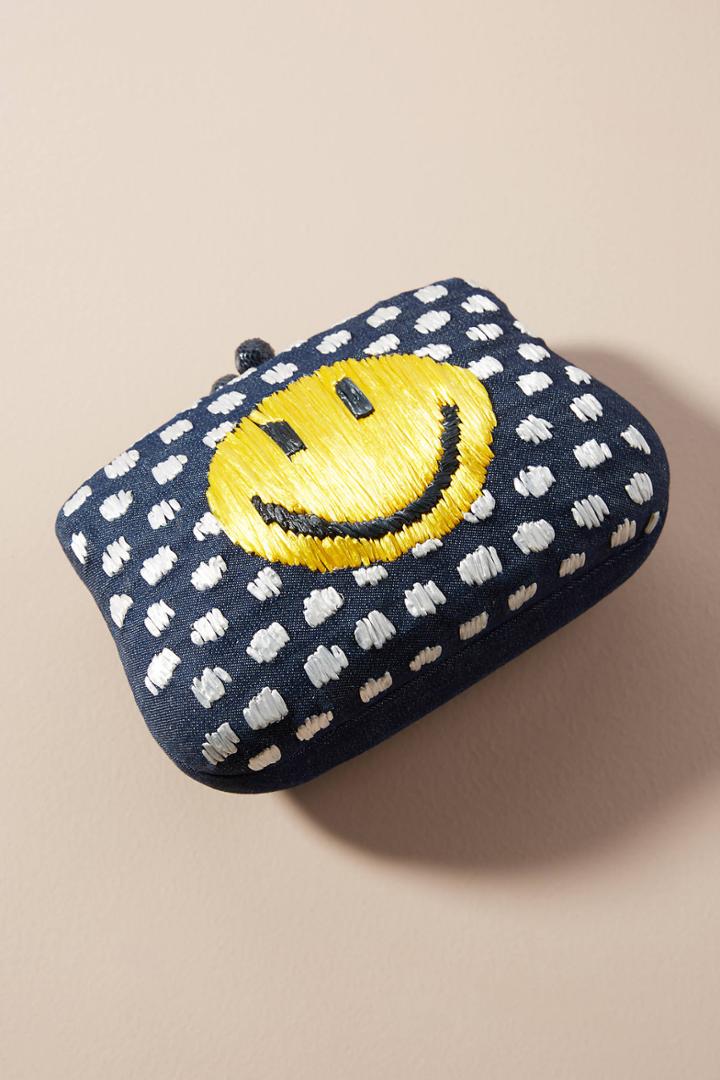 Serpui Marie Polka Dot Clutch