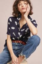 Lily & Lionel Lotus Silk Buttondown