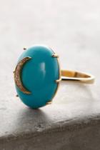 Andrea Fohrman Turquoise Cresent Ring