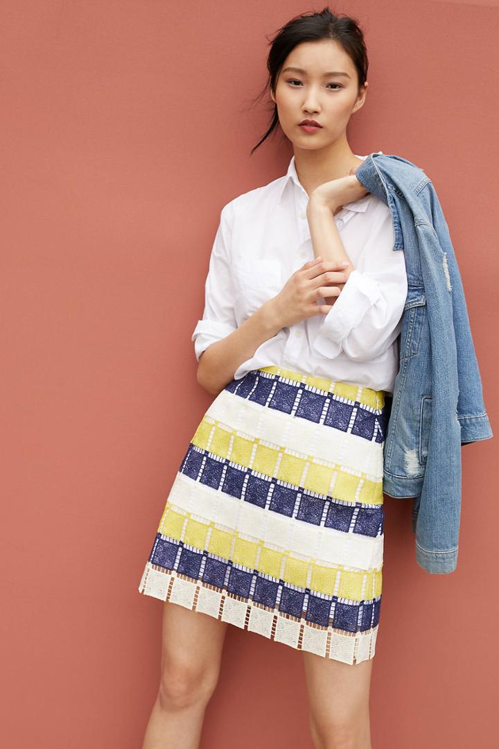 Hutch Graphic Lace Mini Skirt