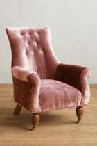 Anthropologie Slub Velvet Astrid Chair