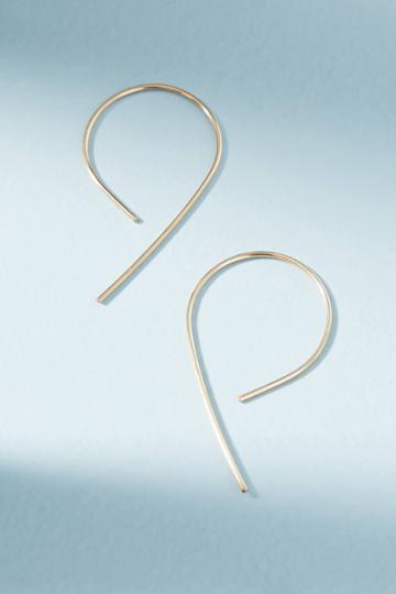 Hello Adorn Inverted Swoop Hoop Earrings