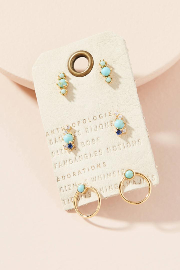 Anthropologie Solar Earring Set