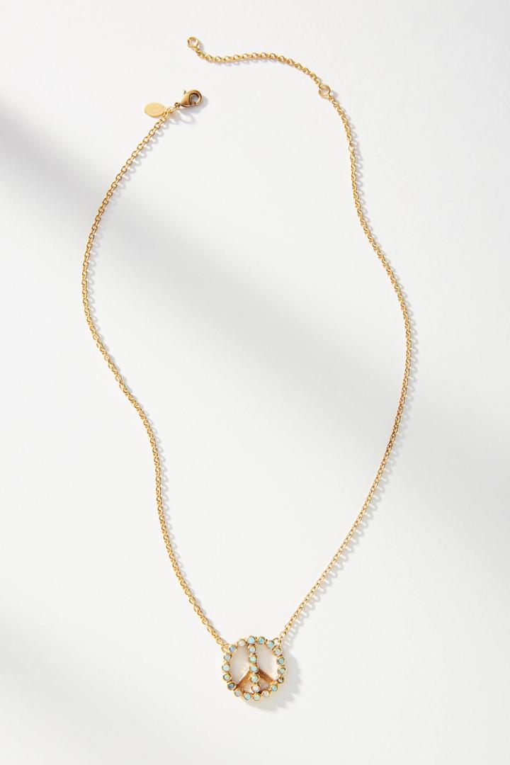 Studio Grun Peace Sign Pendant Necklace