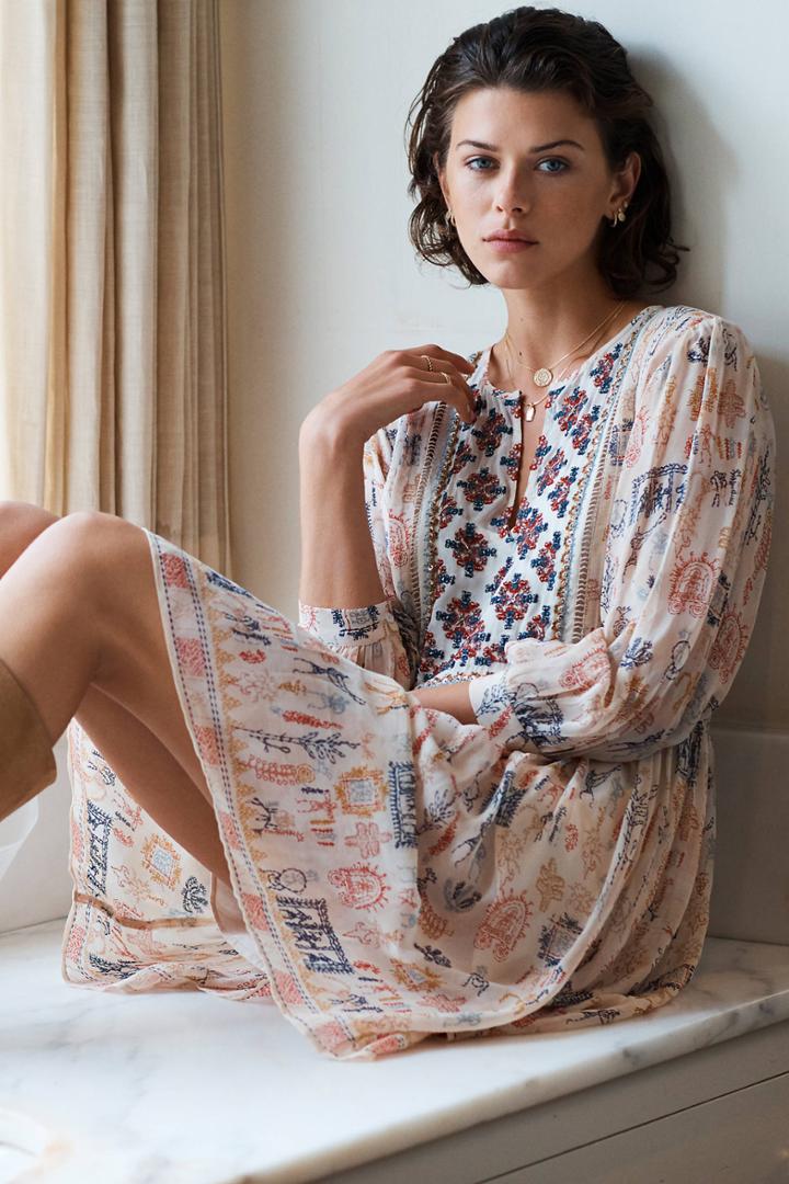 Velvet By Graham & Spencer Tawni Embroidered Tunic