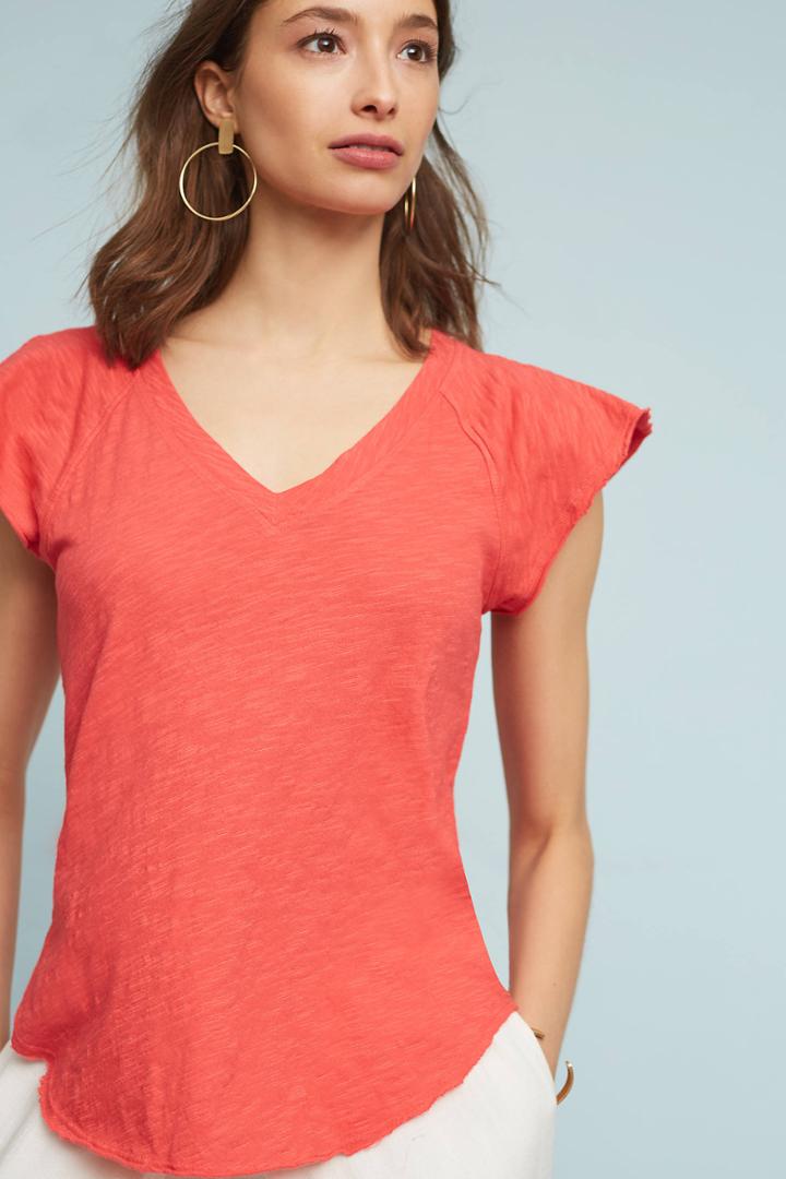 Left Of Center Parc Flutter-sleeve Tee