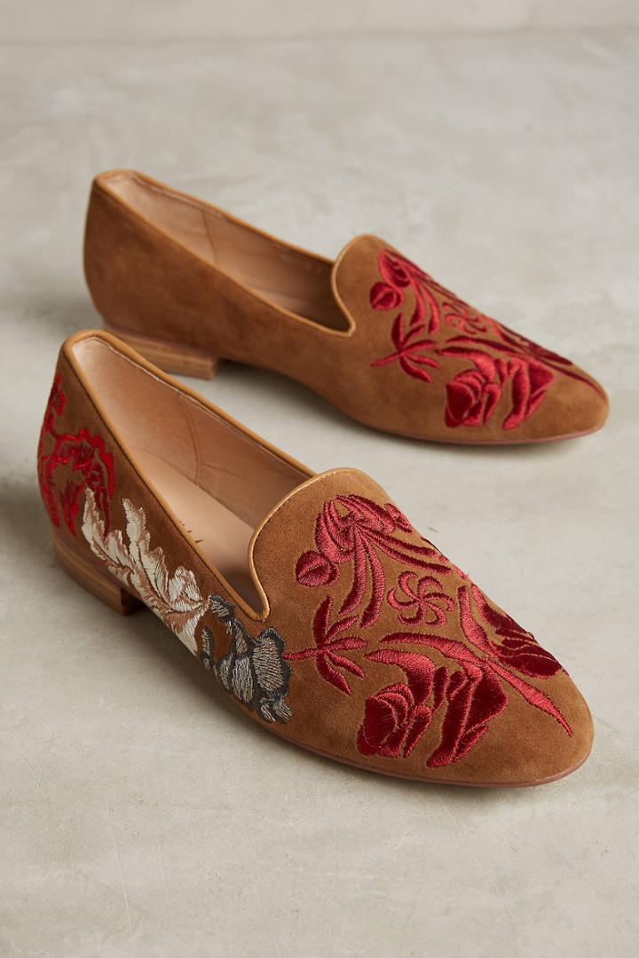 Anthropologie Olympia Smoking Slippers