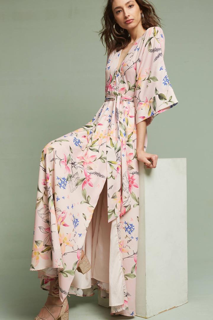 Yumi Kim Floral Kimono Maxi Dress
