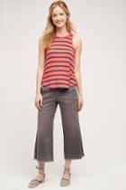 Pilcro Cropped Mid-rise Wide-leg Chinos