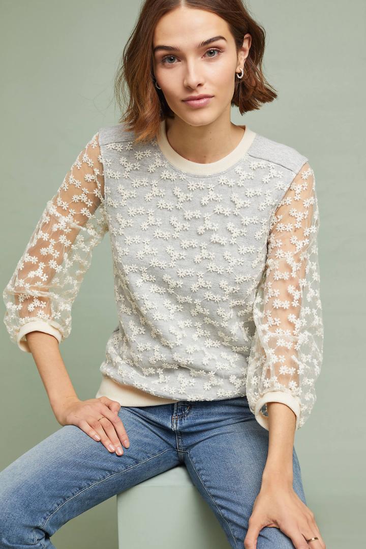 Amadi Daisy Lace Pullover