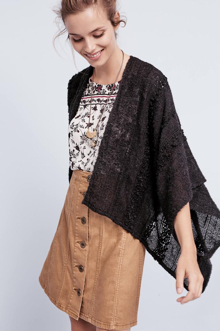 Tejido Milieu Wool Poncho