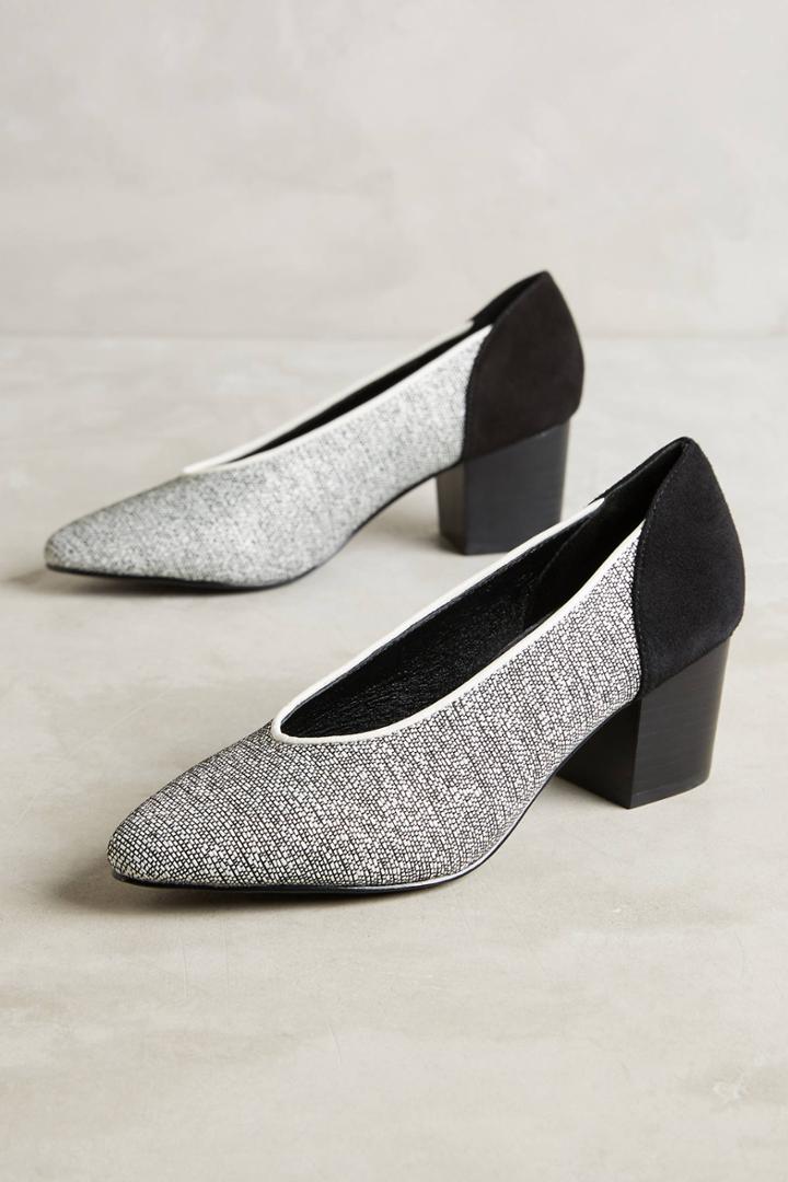 Intentionally Blank Pump Woven Heels