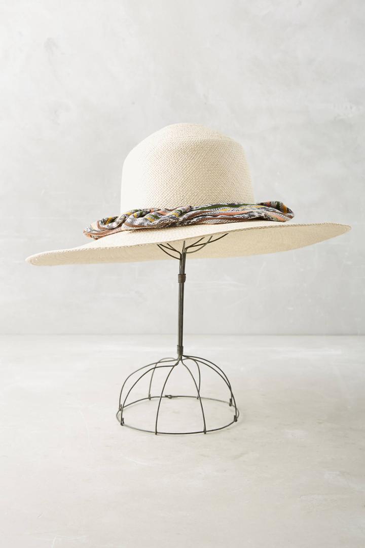 Brookes Boswell Scrunched Canna Straw Hat