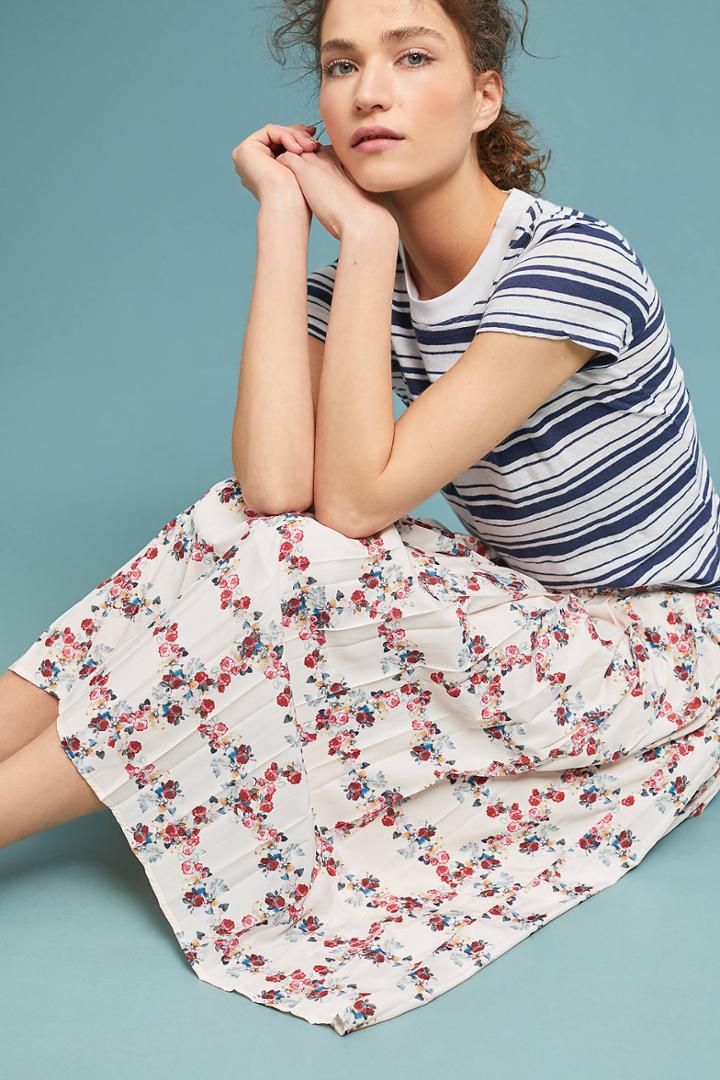 Endless Rose Bourbon Pleated Skirt