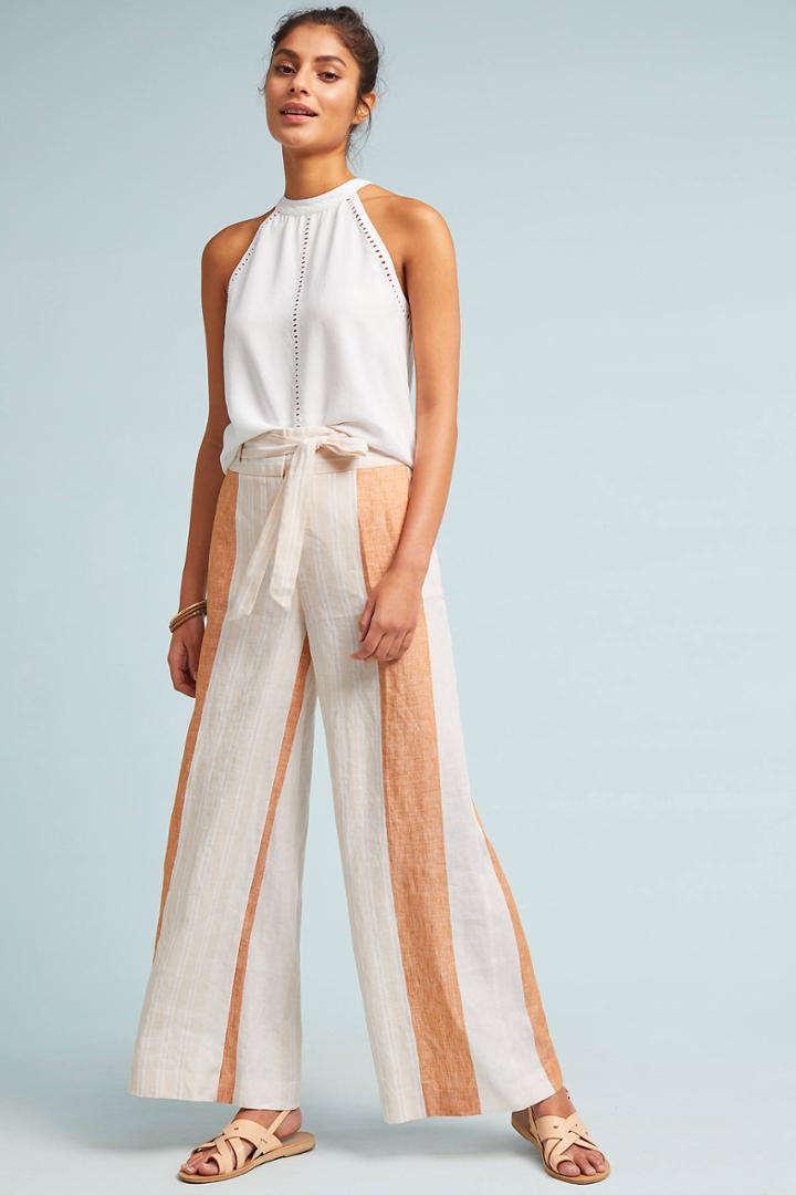 Ett:twa Striped Linen Trousers