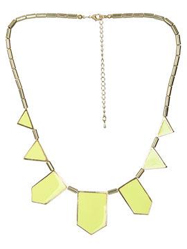 Neon Geometric Short Necklace