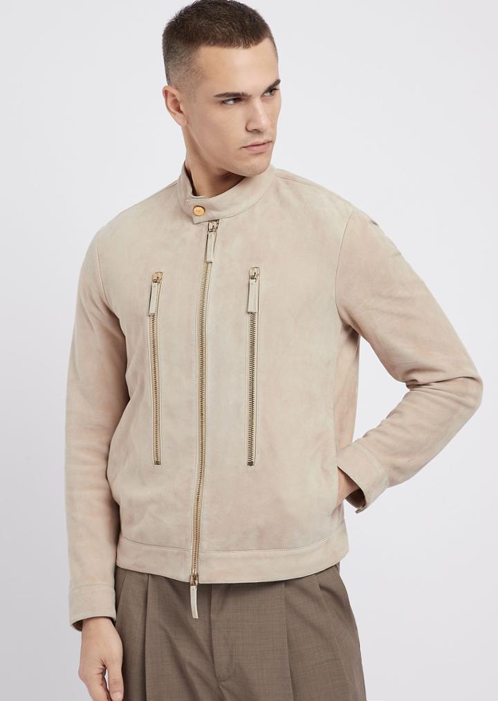 Emporio Armani Leather Jackets - Item 59141881
