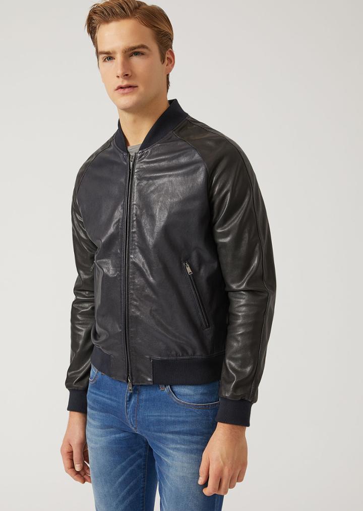 Emporio Armani Leather Jackets - Item 59141727