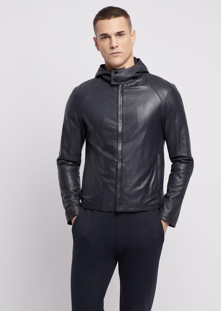 Emporio Armani Leather Jackets - Item 59141861